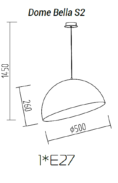 Светильник подвесной TopDecor Dome Bella Dome Bella S2 19