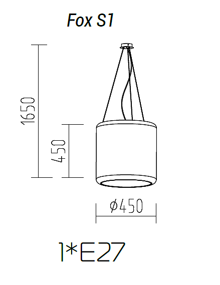 Подвесная люстра TopDecor Fox Fox S1