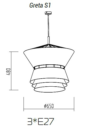 Подвесная люстра TopDecor Greta Greta S1 12 03g