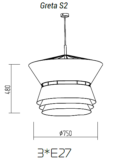 Подвесная люстра TopDecor Greta Greta S2 12 03g