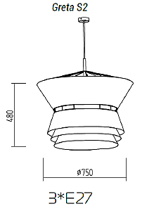 Подвесная люстра TopDecor Greta Greta S2 12 07g