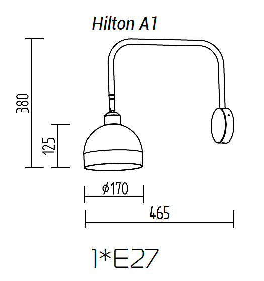 Настенное бра TopDecor Hilton Hilton A1 12