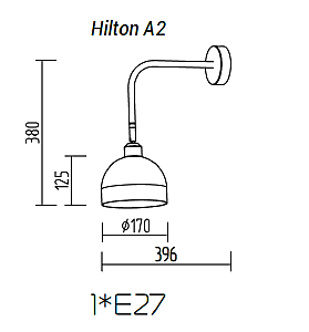 Настенное бра TopDecor Hilton Hilton A2 12