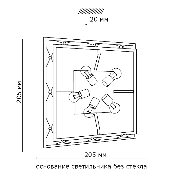 Настенно потолочный светильник Sonex VILLA 5261