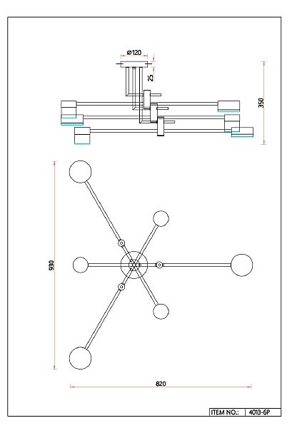 Потолочная люстра Favourite Modul 4013-6P