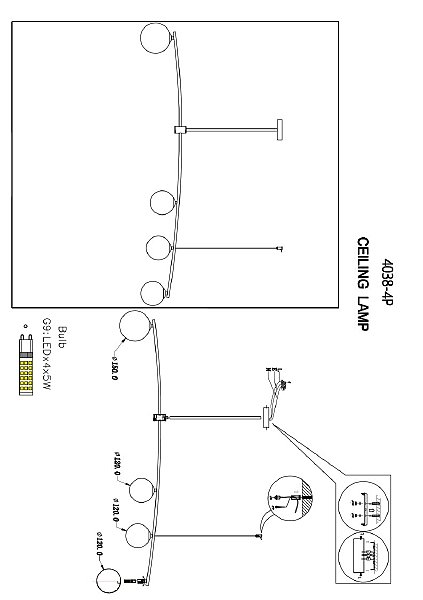 Светильник подвесной Favourite Equilibrium 4038-4P