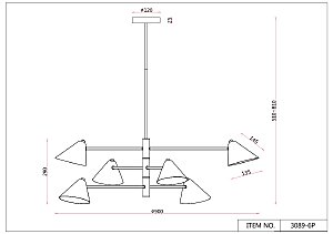 Люстра на штанге F-Promo Trikoniya 3089-6P