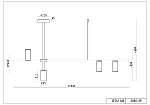 Светильник подвесной F-Promo Shanku 3098-4P