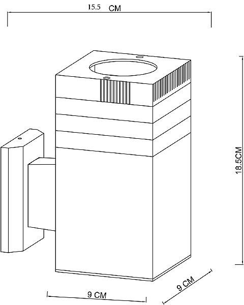 Уличный настенный светильник Arte Lamp Hadar A4421AL-1BK