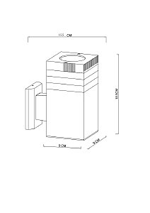 Уличный настенный светильник Arte Lamp Hadar A4421AL-1BK