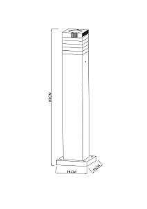 Уличный наземный светильник Arte Lamp Hadar A4421PA-1BK