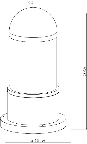 Уличный наземный светильник Arte Lamp Coppia A5217FN-1BK