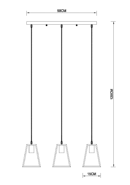 Светильник подвесной Arte Lamp Brussels A8030SP-3BK