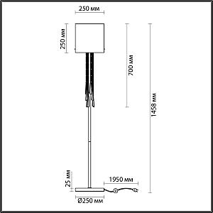 Торшер Odeon Light EXCLUSIVE Nicole 4886/1F