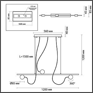 Светильник подвесной Odeon Light Nera 6600/21L