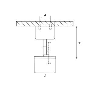 Крепление потолочное для светильников 21443Х/21448X Lightstar Rullo 590010