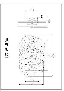 Настенное бра Wertmark Nicola WE159.03.301