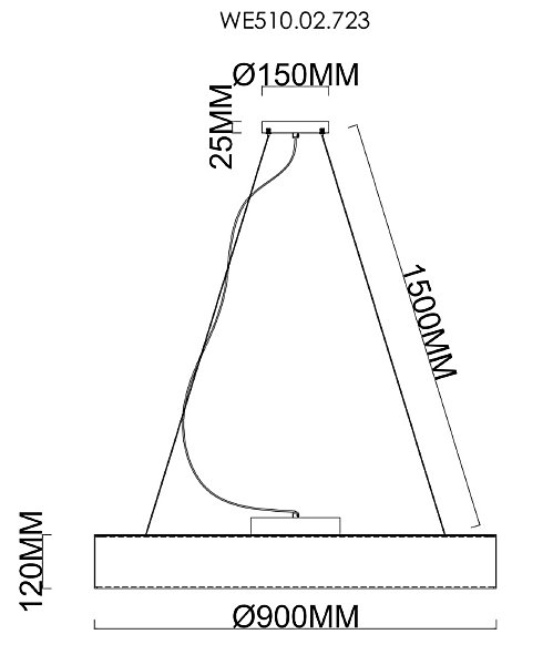 Подвесная люстра Wertmark Edera WE510.02.723