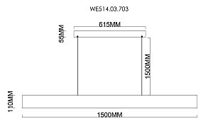 Подвесная люстра Wertmark Edda WE514.03.703