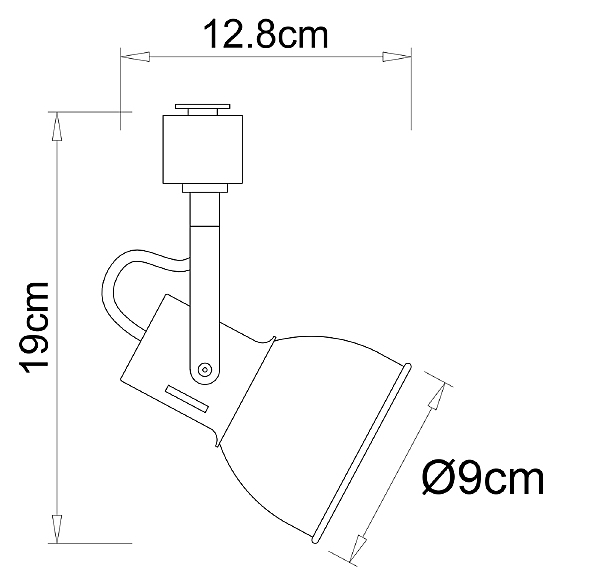 Трековый светильник Arte Lamp Jovi A1677PL-1GO