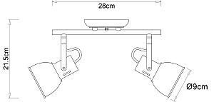 Светильник спот Arte Lamp Jovi A1677PL-2GO