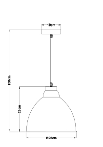 Светильник подвесной Arte Lamp Braccio A2055SP-1AB