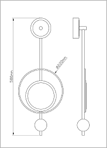 Настенный светильник Arte Lamp Polaris A2604AP-7GO