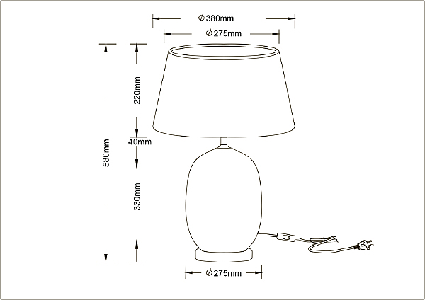 Настольная лампа Arte Lamp Sarin A4061LT-1PB