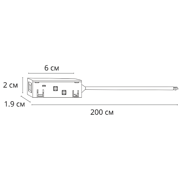 Коннектор-токопровод для шинопровода Arte Lamp Linea-Accessories A482233