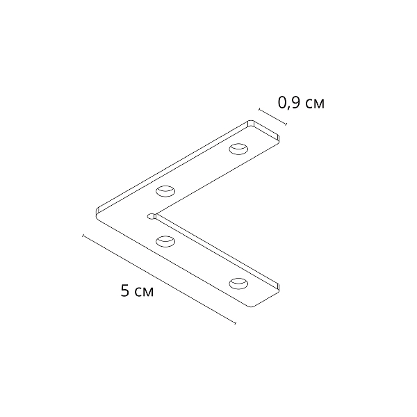 Коннектор угловой для шинопровода Arte Lamp Linea-Accessories A484405L