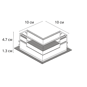 Коннектор угловой для встраиваемого шинопровода Arte Lamp Linea-Accessories A487733