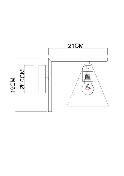 Настенное бра Arte Lamp Jacob A7029AP-1BK