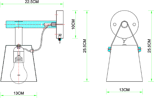 Настенное бра Arte Lamp Thomas A7032AP-1BK