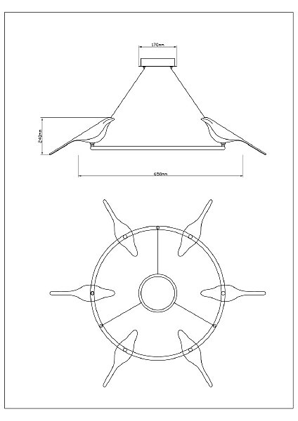 Подвесная люстра Divinare Summer 1188/06 LM-42