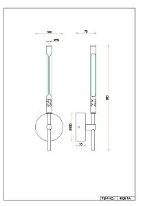 Настенный светильник Favourite Wand 4098-1W