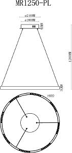 Подвесная люстра MyFar Lucas MR1250-PL