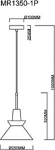 Светильник подвесной MyFar Kristina MR1350-1P
