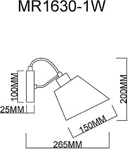 Настенное бра MyFar Amber MR1630-1W