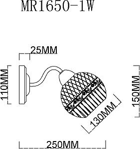 Настенное бра MyFar Frank MR1650-1W