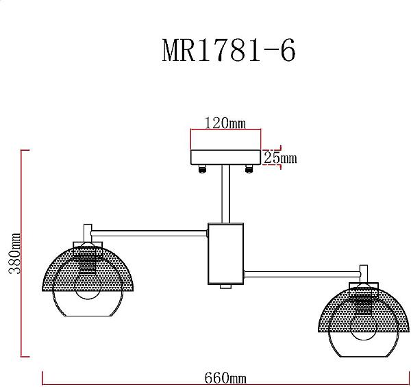 Потолочная люстра MyFar Hloya MR1781-6