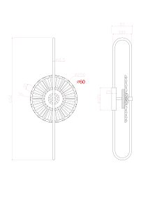 Настенное бра Arte Lamp Almaaz A2563AP-1PB