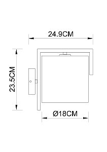 Настенное бра Arte Lamp Aperol A5031AP-1PB