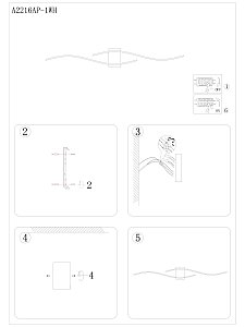 Настенный светильник Arte Lamp A2216AP-1WH