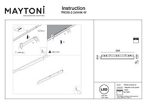 Трековый светильник Maytoni Basis Exility TR030-2-24W4K-W