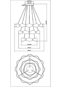 Подвесная люстра Arte Lamp Grace A1868SP-3PB