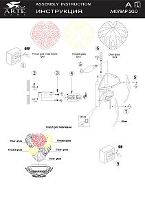 Настенное бра Arte Lamp Kapri A4078AP-2GO