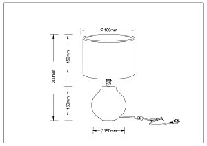 Настольная лампа Arte Lamp Nusakan A5034LT-1WH