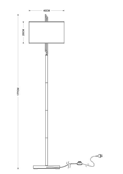 Торшер Arte Lamp Julietta A5037PN-2CC