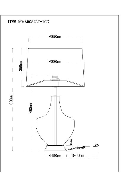 Настольная лампа Arte Lamp Sheratan A5052LT-1CC