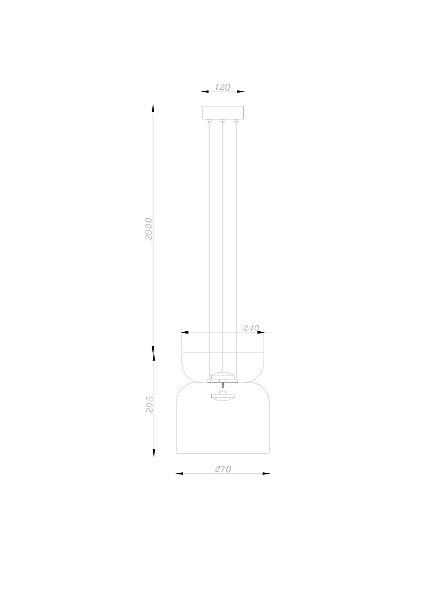 Светильник подвесной Divinare Opal 5245/33 SP-10